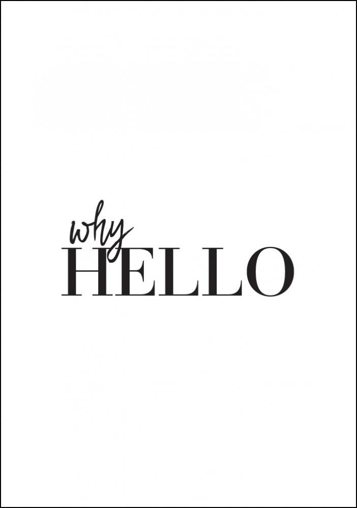 Why HELLO Poster