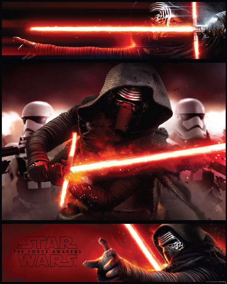 Star Wars Episode VII - Kylo Ren Panels - 40x50 cm Poster