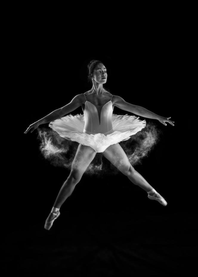 Ballet Dancer B&W Poster
