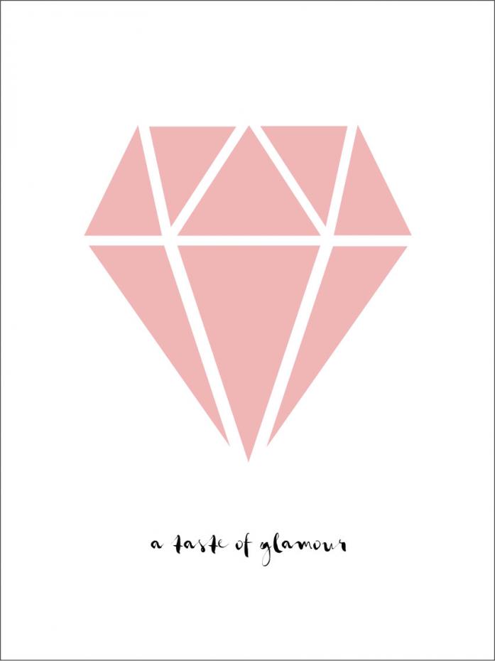 Diamant - Puderrosa Poster