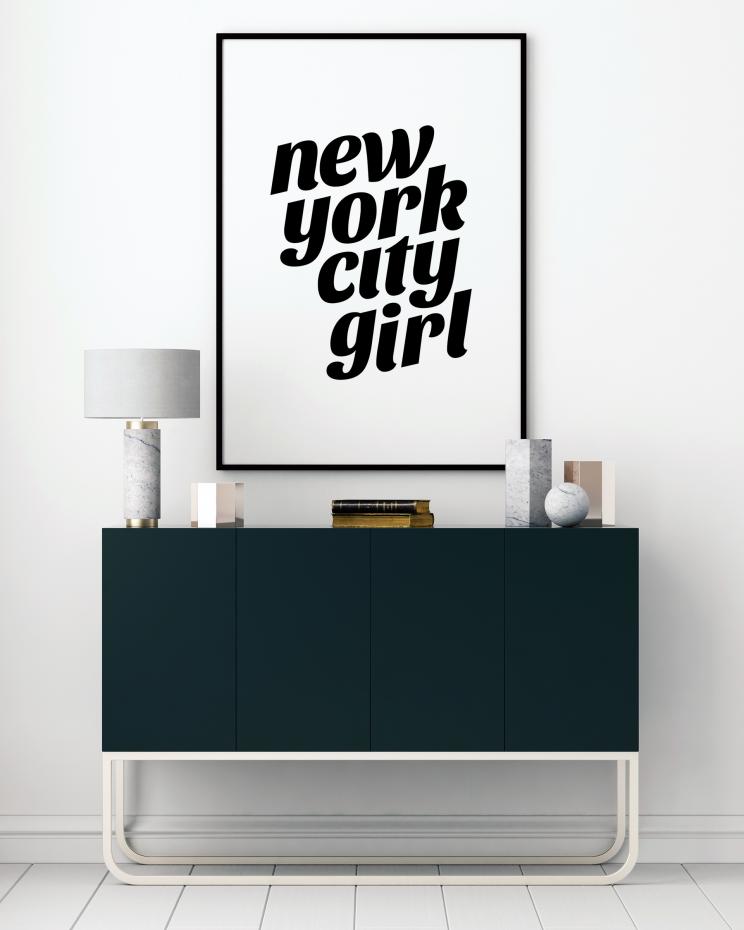New York City Girl Poster