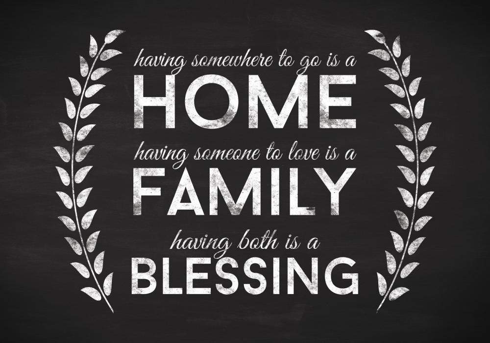 Home - Family - Blessing Poster