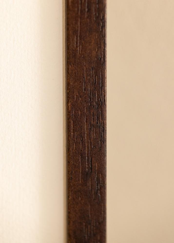 Detalbjild brun smal ram - Edsbyn Brun