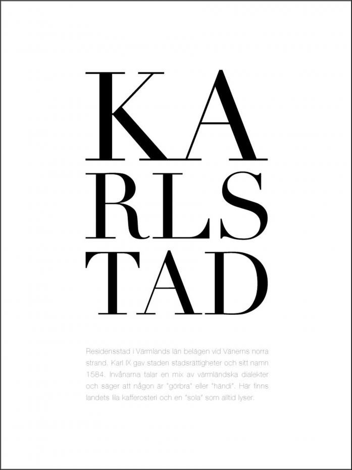 Stad - Karlstad Poster