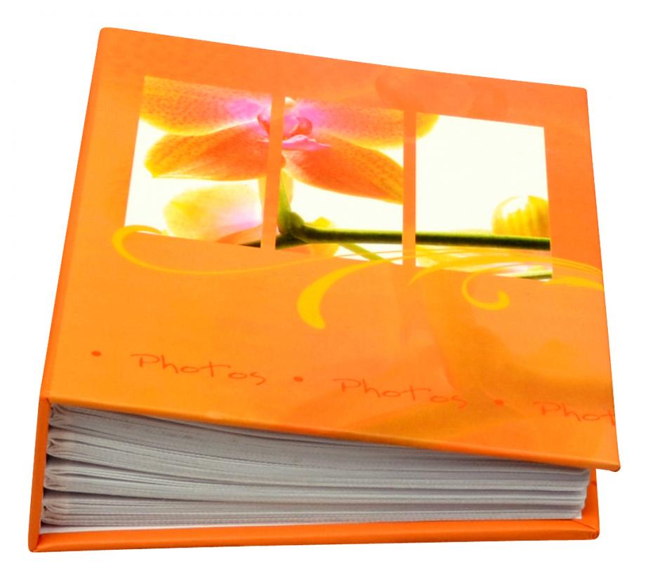 Fotoalbum Flora Orange - 100 Bilder i 11x15 cm