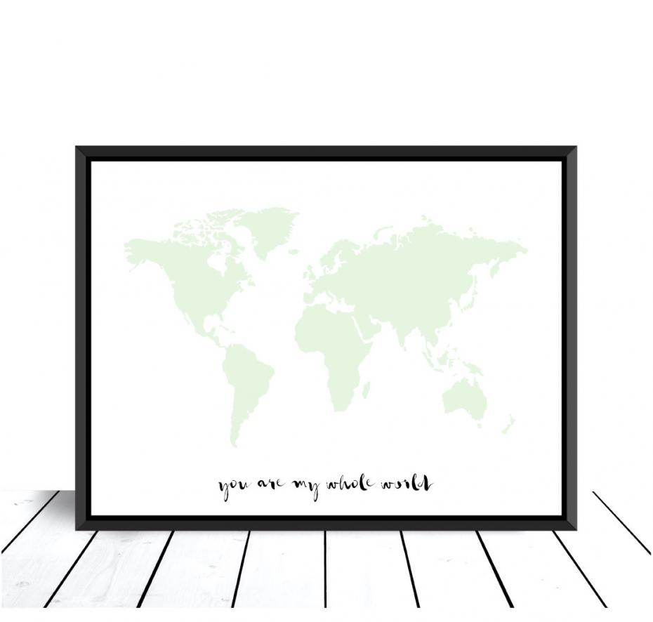You are my whole world - Mintgrn Poster