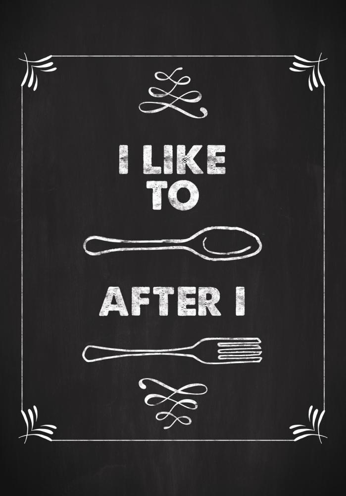 I like to spoon after i fork Poster