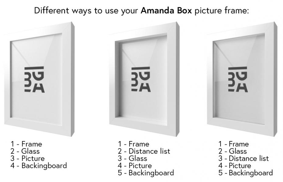 Ram Amanda Box Vit 10x20 cm