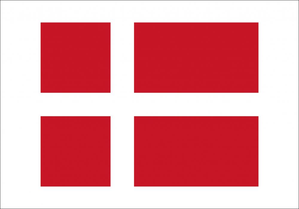 Flagga - Danmark Poster