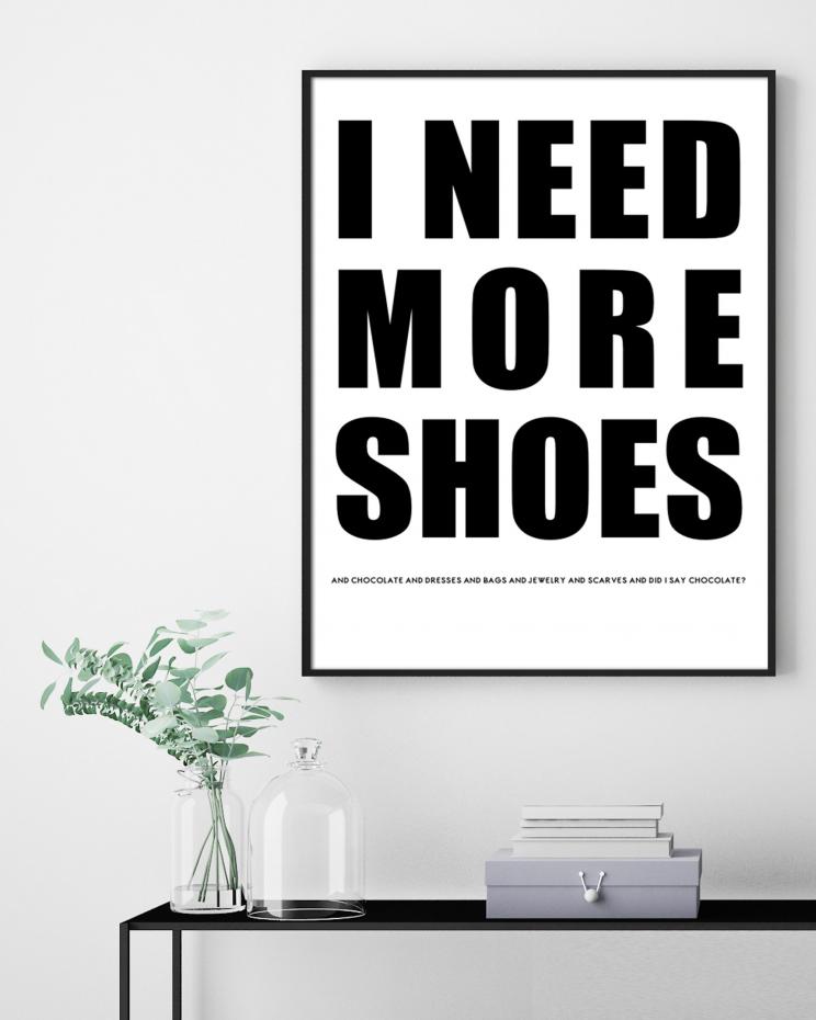 I need more - 50x70 cm Poster