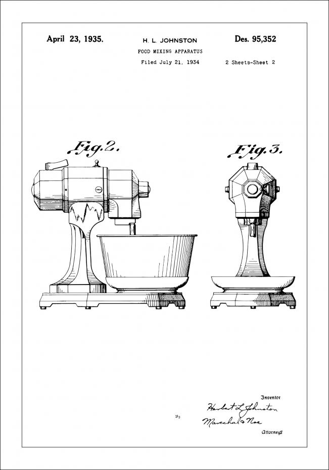 Patentritning - Mixer II Poster