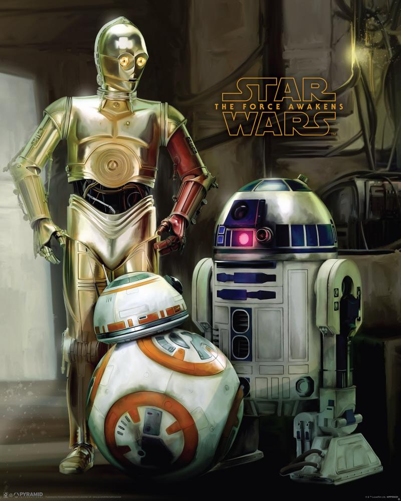 Star Wars Episode VII - Droids - 40x50 cm Poster
