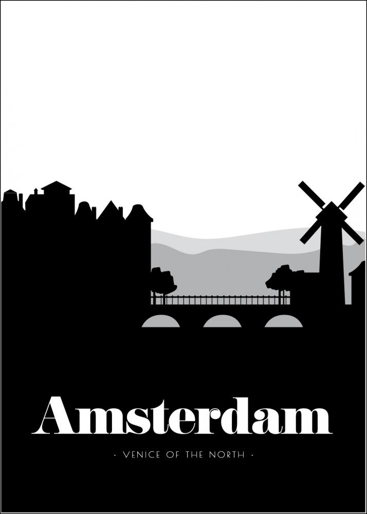 Amsterdam Skyline Poster