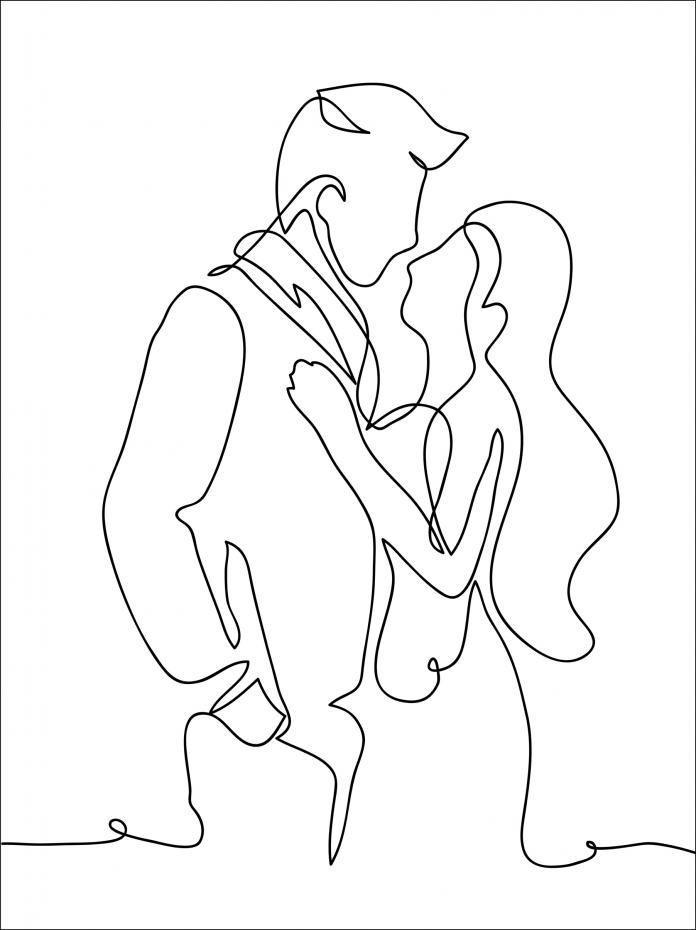 Line drawing I 30x40 cm Poster