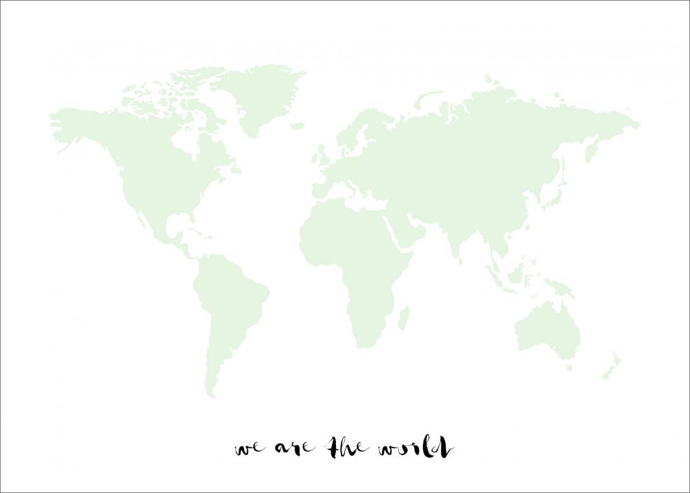 We are the world - Mintgrn Poster