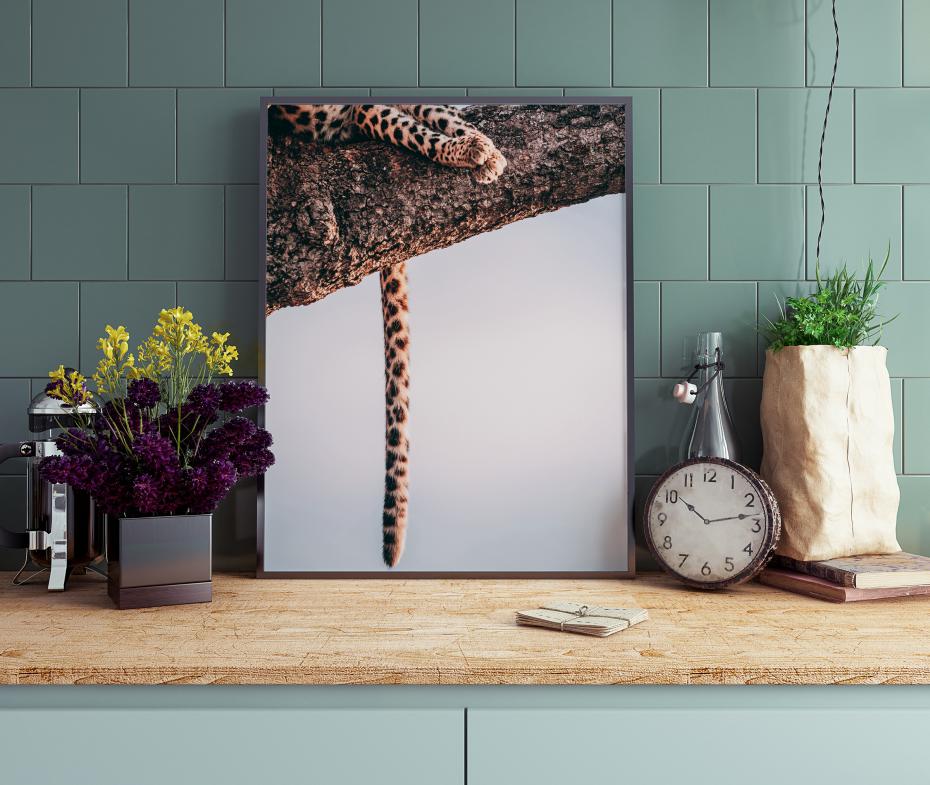 Leopard Tail Poster