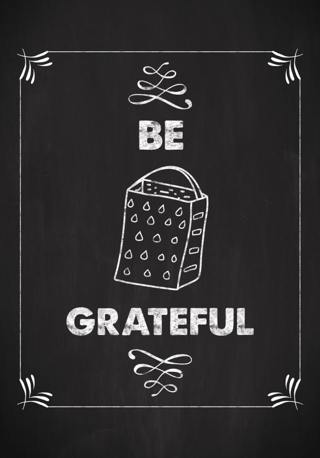Be grateful Poster