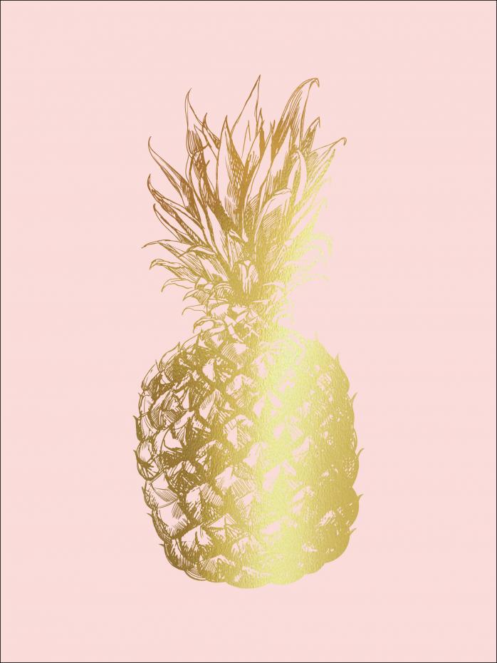 Pineapple Gold 30x40 cm Poster