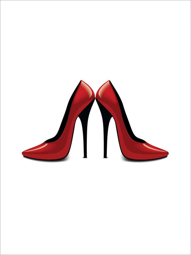 Red shoes 30x40 cm Poster