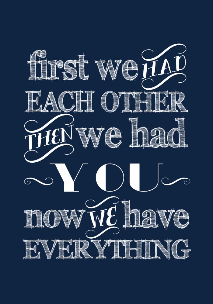 First we had each other - Marinbl Poster