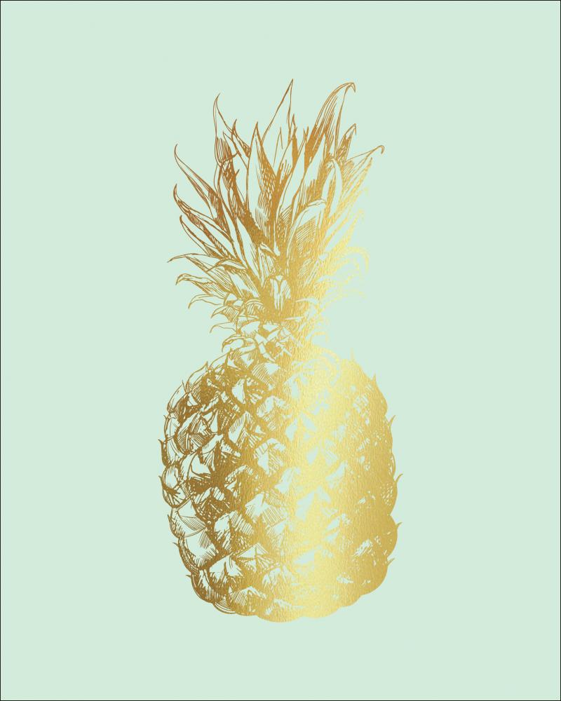 Pineapple Gold 40x50 cm Poster
