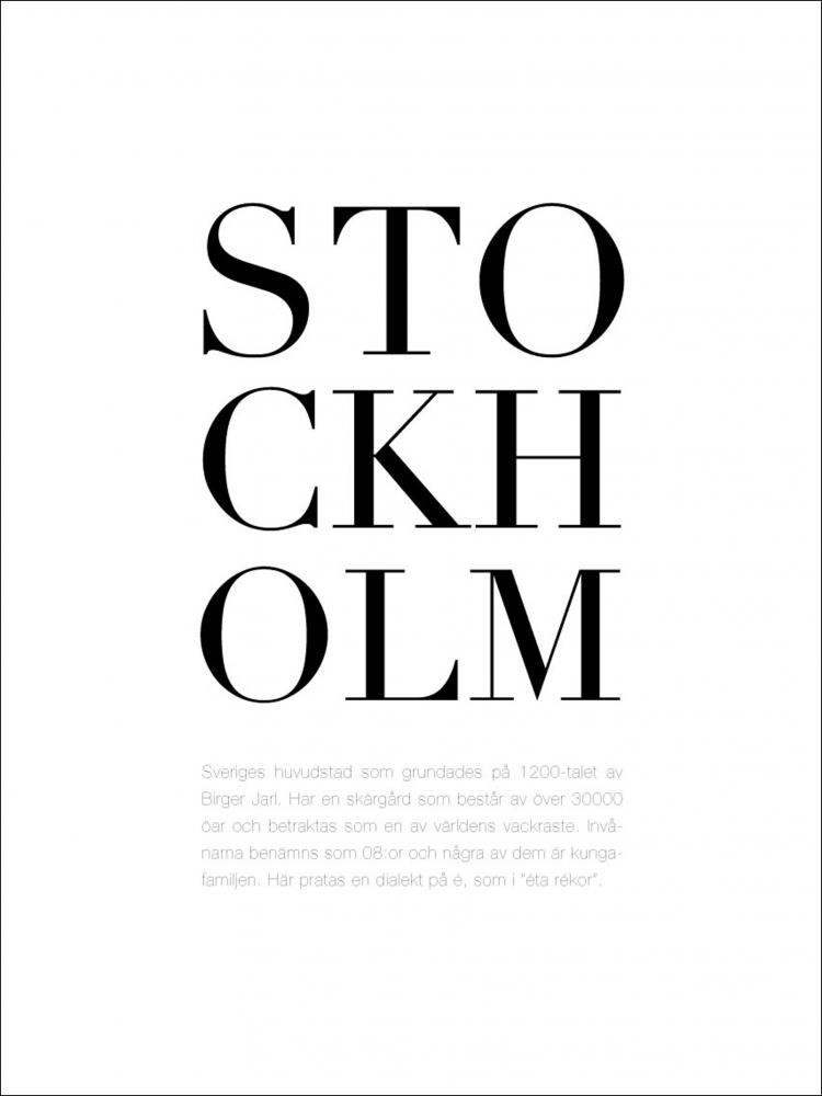 Stad - Stockholm Poster