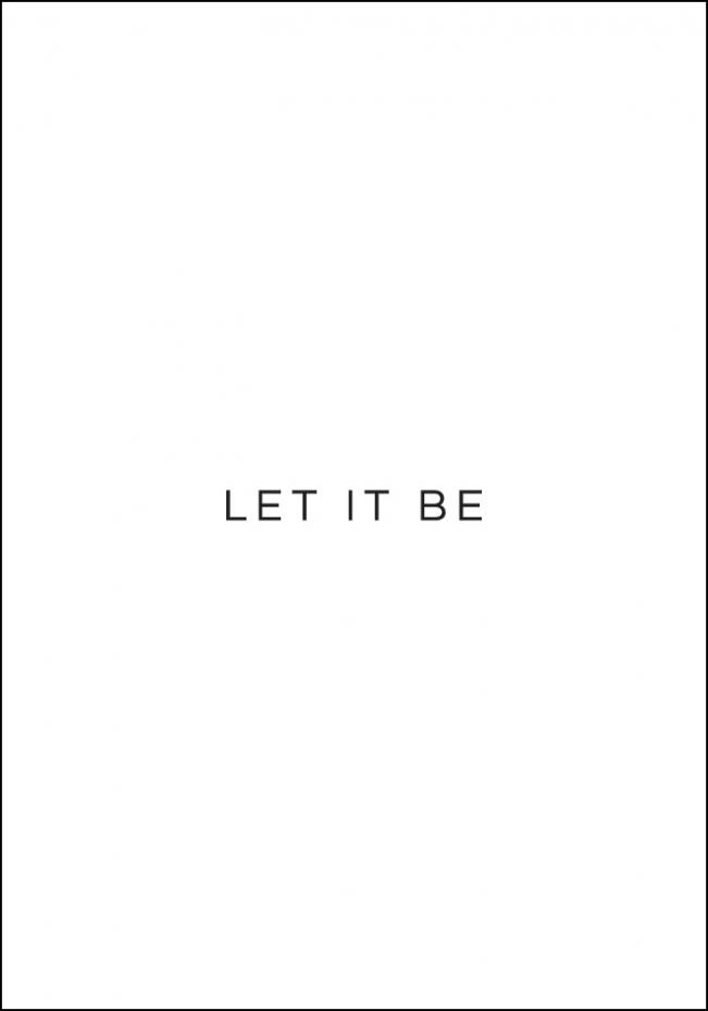 Let it be Poster