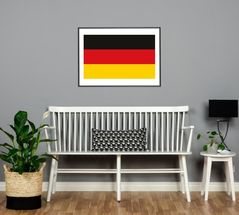 Flagga - Tyskland Poster