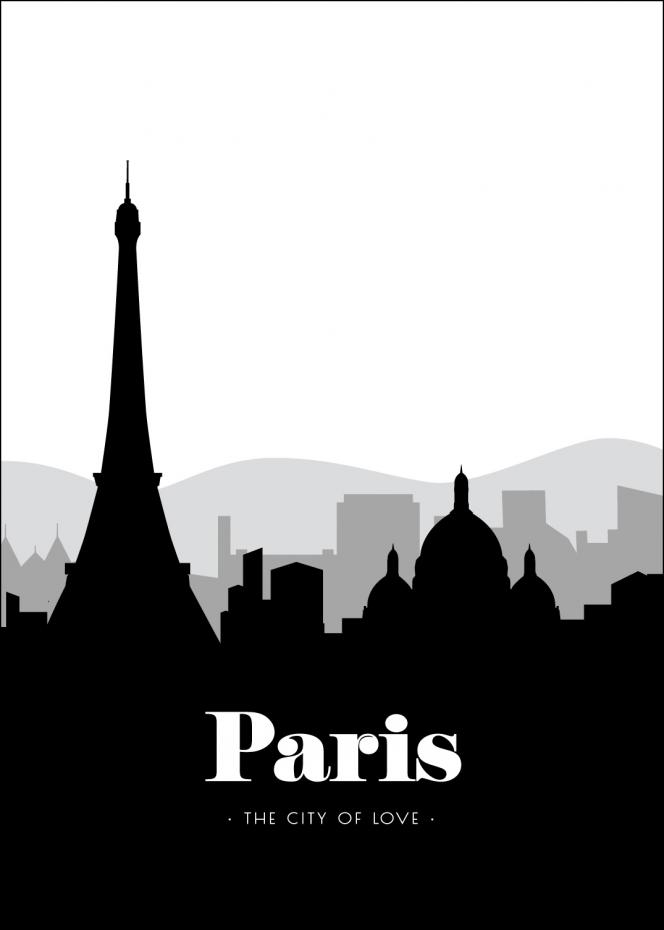 Paris Skyline Poster