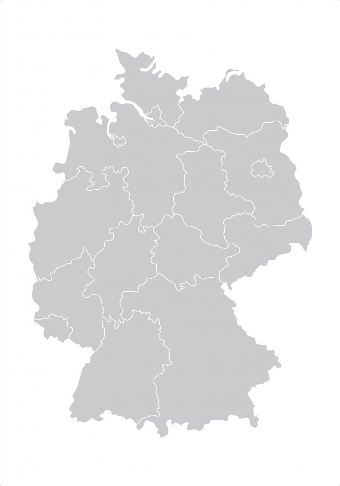 Karta - Tyskland - Gr Poster