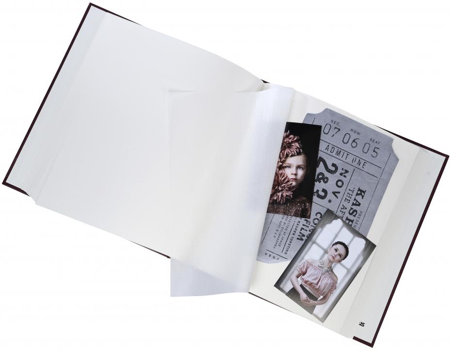 Exclusive Line Maxi Album Svart 30x33 cm (100 Vita sidor / 50 blad)