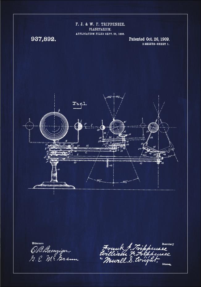Patentritning - Planetarium - Bl Poster