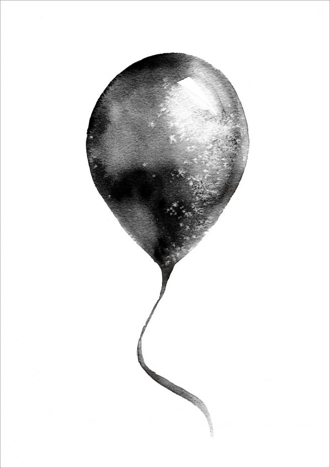 Magdaty - Black Balloon Poster