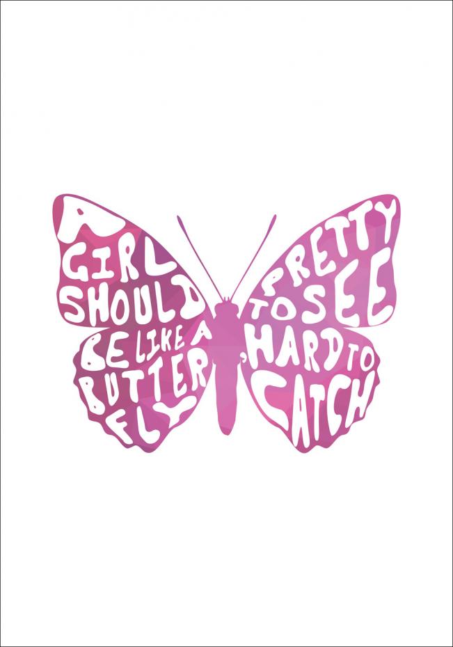 Butterfly Rosa Poster