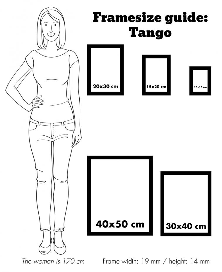 Ram Tango Svart 10x15 cm