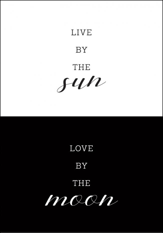 Live by the sun - Love by the moon Poster